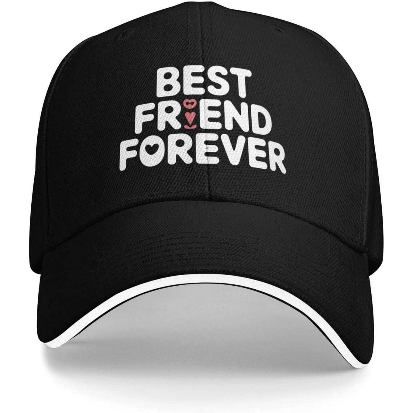 

Best Friend Forever Baseball Cap Polyester Casual Adjustable Adult Hat Unisex Adjustable чёрный