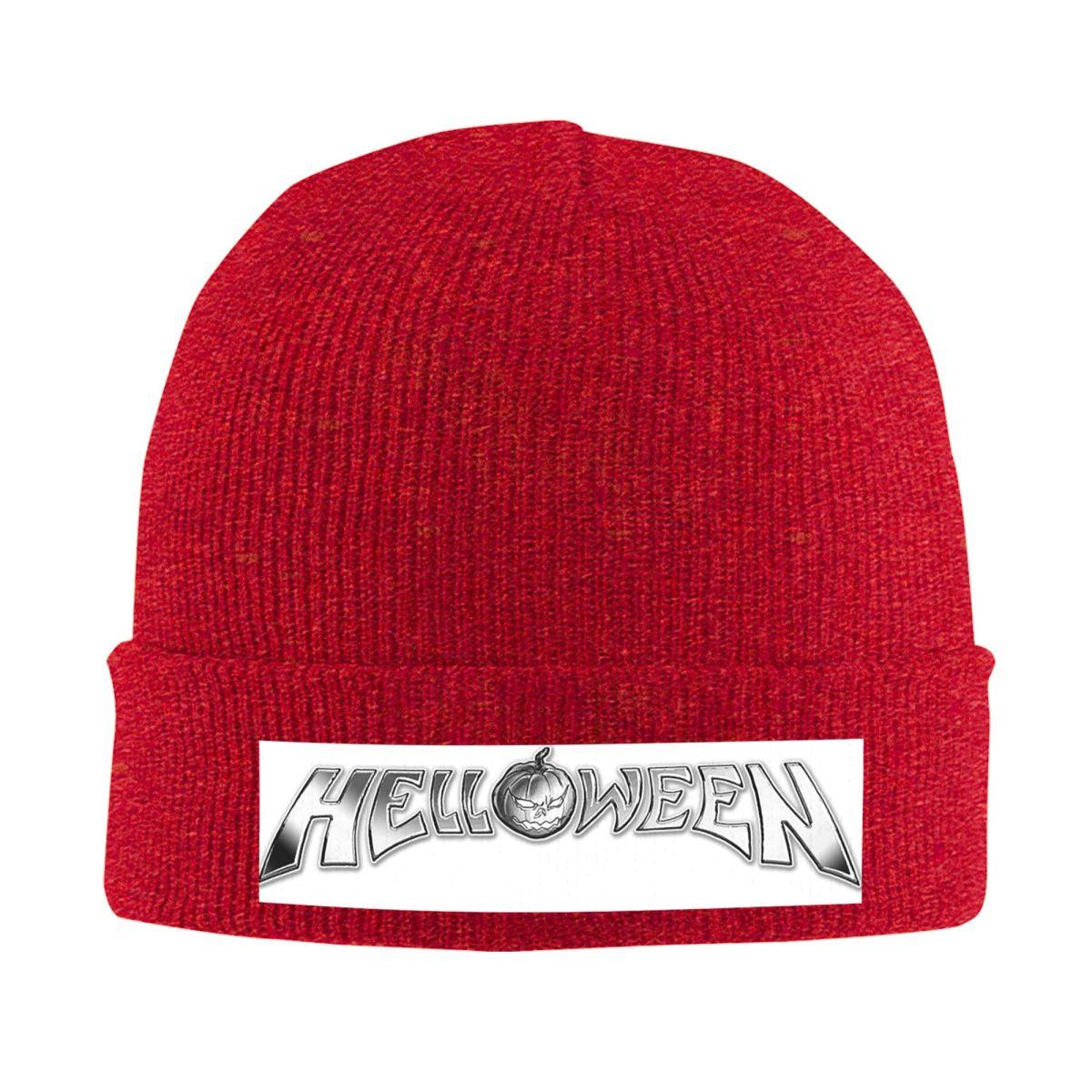 

Helloween Rock Band Warm Knitted Cap Hip Hop Bonnet Hat Autumn Winter Outdoor Beanies Hats for Unisex Adult One Size