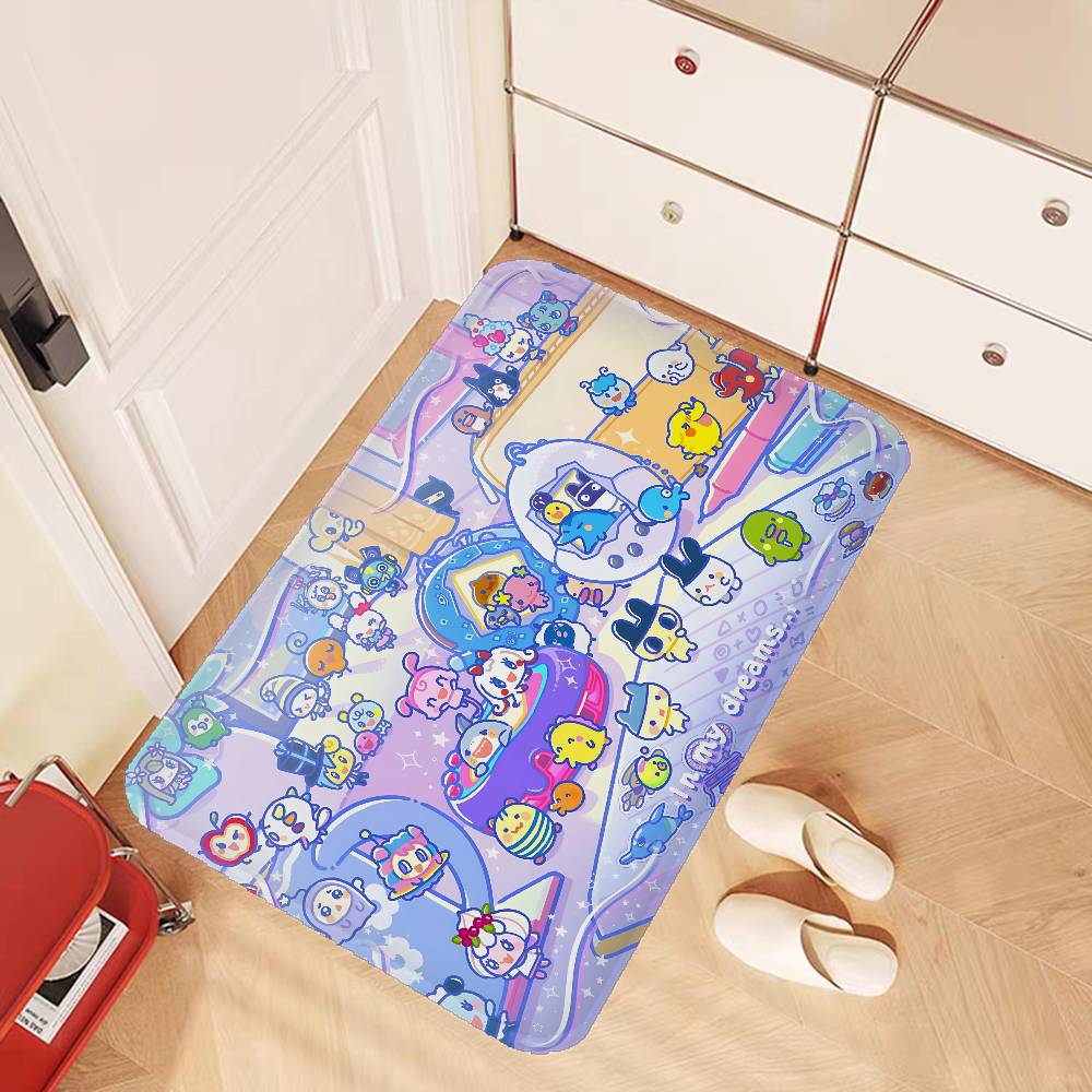 Classic T-Tamagotchi Game Door Mat Nordic Style Bedroom Living Room Doormat Home Balcony Anti-Slip Alfombra