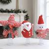 Metal Spring Base Tree Top Ornament for Indoor Christmas Use with Soft Fabric Finish and Seasonal Display Accent