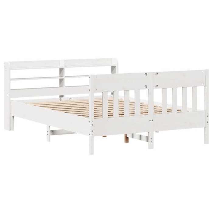 VidaXL Bed Frames Without Mattress White 120x200 Cm Solid Pine Wood 3307009