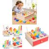 Montessori Sorting Box Wooden Educational Toy For Toddler Learning Colors Shapes