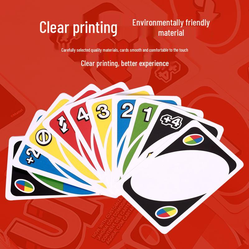 Genuine Mattel UNO Classic Card Game for Multiple Players - Casual Party Poker Table Game