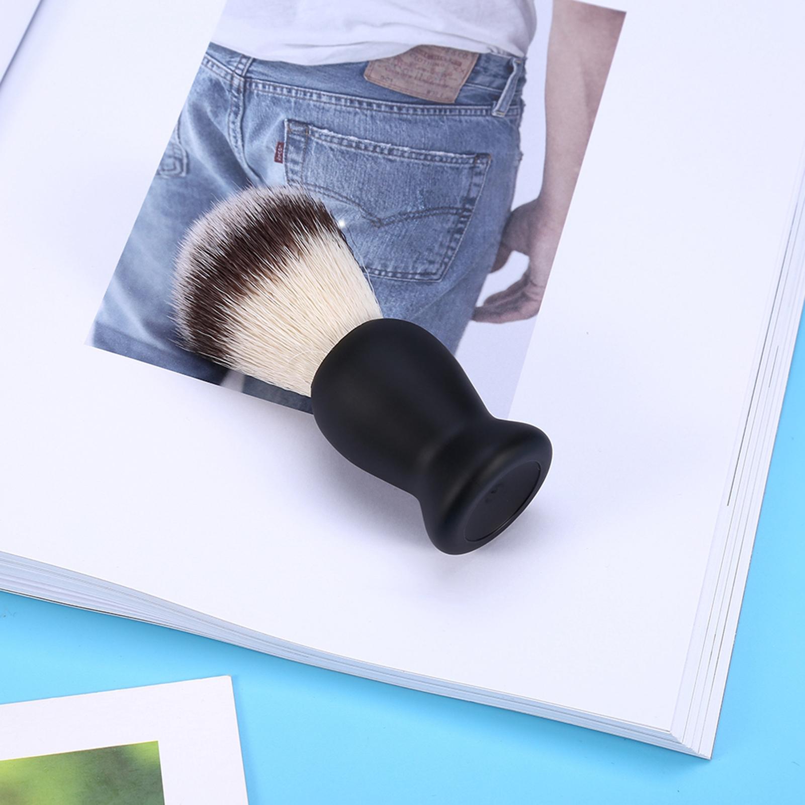 

Shaving Brush for Men Brd Mustache Trimming Brush Nylon Hair Barber Salon Shaven Tool