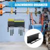 Space Saving Screwdriver Holder and Spanner Organizer Steel Construction Garage Tool Rack Hammers and Wrench Stand
