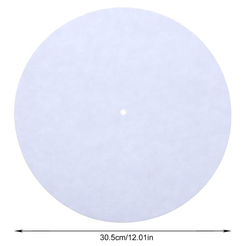 Wool Felt Slipmat for Vinyls Records Players, 12inch AntiStatic Turntables Mats with Enhances Bass and Noise Reductions
