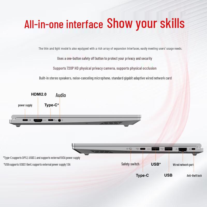 Lenovo Zhaoyang CF4720J 14-inch Xinchuang Notebook (CN version)