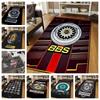BBS Racing Mat Home Living Room Bedroom Decoration Kitchen Bathroom Anti Slip Entrance Carpet Balcony Flannel Floor Mat Gift