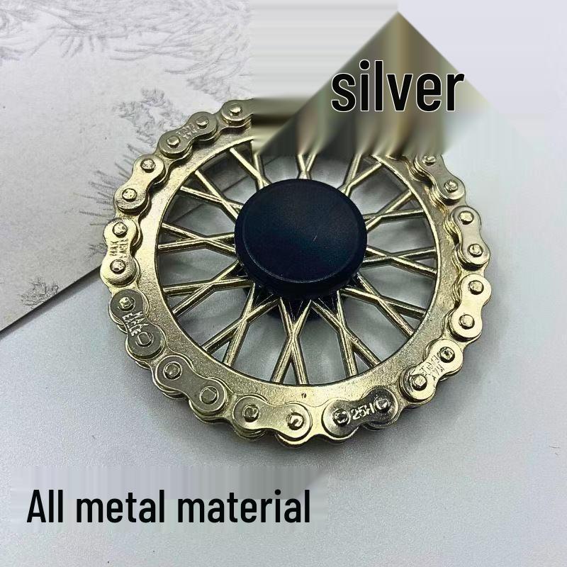 Zinc Alloy Wheel-Style Fidget Spinner for Stress Relief