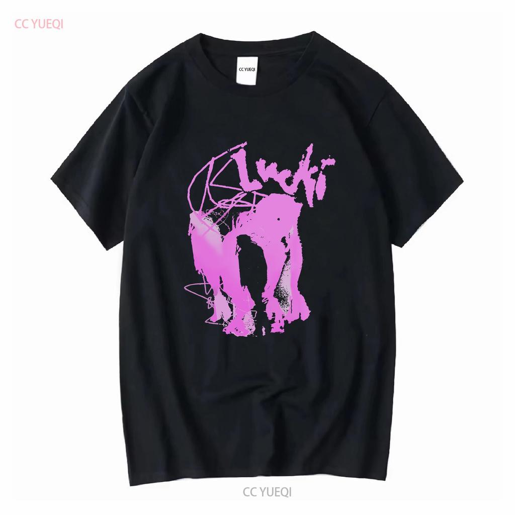 Lucki Almost There Heavy Cotton T Shirt Long Or Short Sleeves Vintage Washed Stylish Breathable Homme Comfortable Unisex