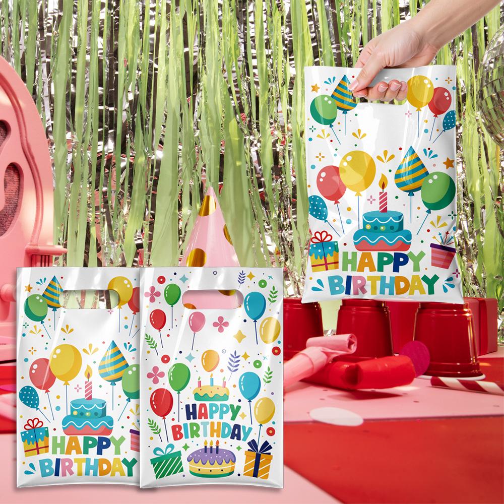 Pearlescent "Happy Birthday" Gift Tote Bag - Souvenir Packaging