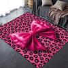Nouveau Tapis Rose et Noir avec Nœud 2025 pour Salon Chambre Maison Décoration Canapé, Tapis de Sol Antidérapant pour Jouer les Enfants28