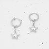 Stainless steel starfish earrings personality cute wind five-pointed star simple department versatile beach wind ear clips couple