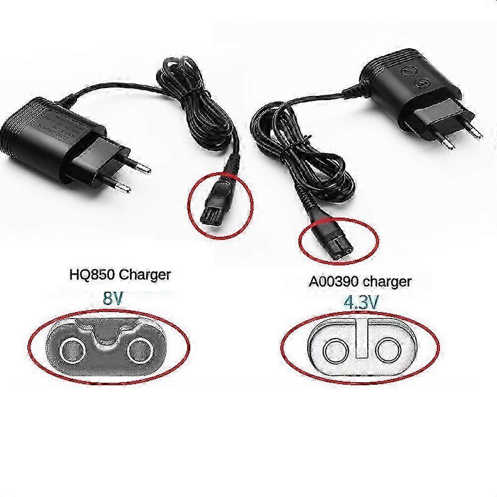 For Philips HQ8505 15V Shaver Charger Replacement with EU Power Plug Fast Charging Adapter Less