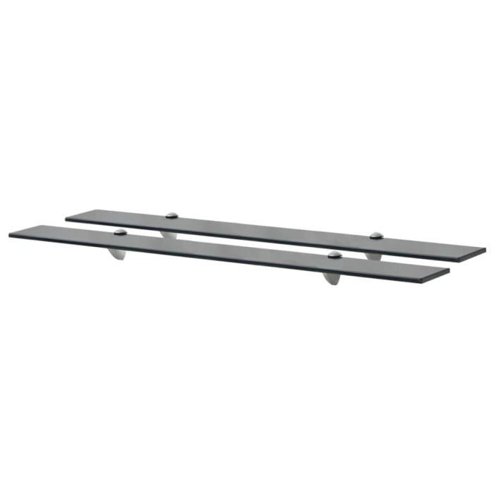 VidaXL Étagères murales 2 pcs Verre 90 x 20 cm 8 mm