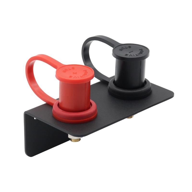 Battery Jump Post Starter for Lawn Mowers ATV Boats High Voltage Battery Jump Post Set with Mounting Bracket & Cover