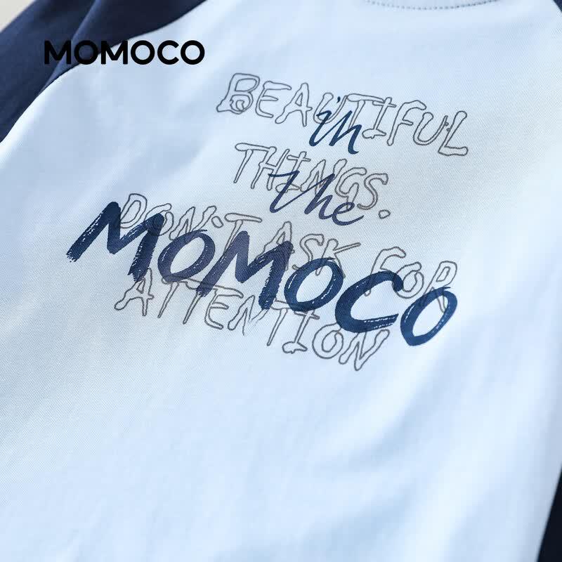 MOMOCO Boys' Blue Long Sleeve T-Shirt