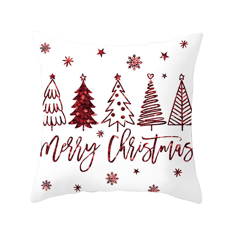 

Рождественская наволочка Снежинка Буква Свет Роскошный Дом Диван Праздничная наволочка Украшение 45 * 45Cm