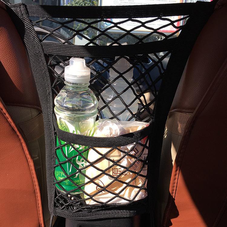 Car Seat Mesh Pocket: Pet, Child, Front & Back Storage Bag