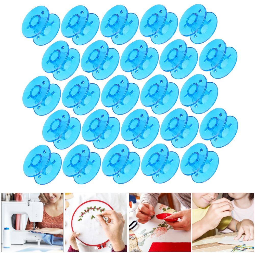 25pcs With Organizer Plastic Spool Plastic Sewing Machine Accessories  DIY Sewing
