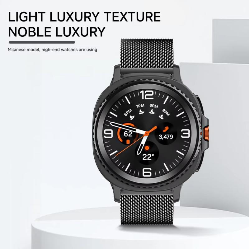 Milanese Loop For Samsung Galaxy Watch 8 44mm 40mm Band Wristband Stainless Steel Magnetic Bracelet Galaxy 8 Classic 46mm Strap