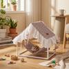 Ventilated Hamster Triangle Tent Sunshade Hanging Sleeping Bed Cozy Pet Shelter  Small Animals
