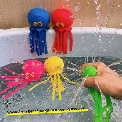 Squishy-Spielzeugset mit Oktopus für Kinder, perfekt für Bad, Pool, Strand.; Ideal zum Entspannen und Spielen