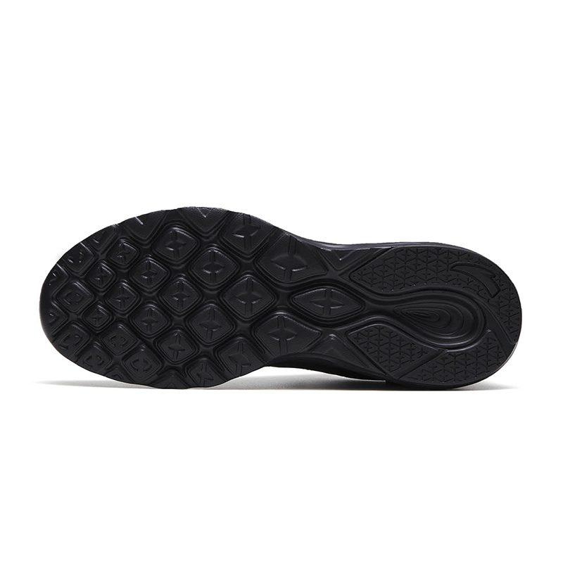 Anta Cushioning Slip Resistant Abrasion Resistant Low top Casual Running Shoes Men's Black Gold 912355592-8