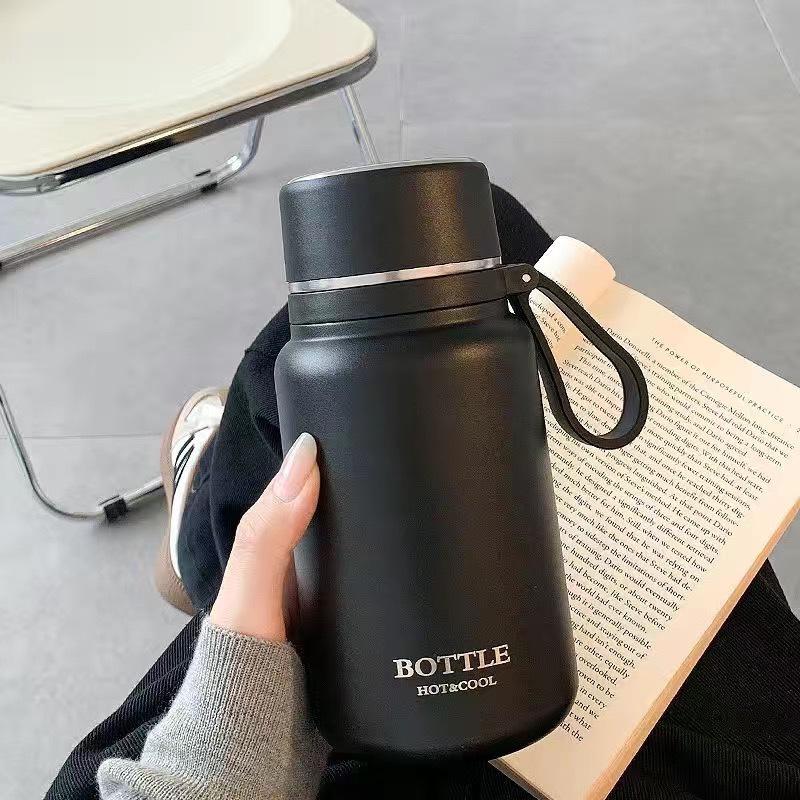 New 2025 Cute 316 Stainless Steel Insulated Tea Cup with Lid for Women & Students
