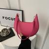 Stylish Street Fashion Pu Crescent Shoulder Bag Trendy Hobo Handbag For Women