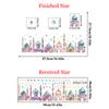 Cartoon Colorful Castle Wall Stickers Star Moon Sticker Children's Bedroom Toy Room Background Decoration Self-adhesive Murals