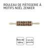 Rouleau à pâtisserie en bois motif noël 39 cm fackelmann noël