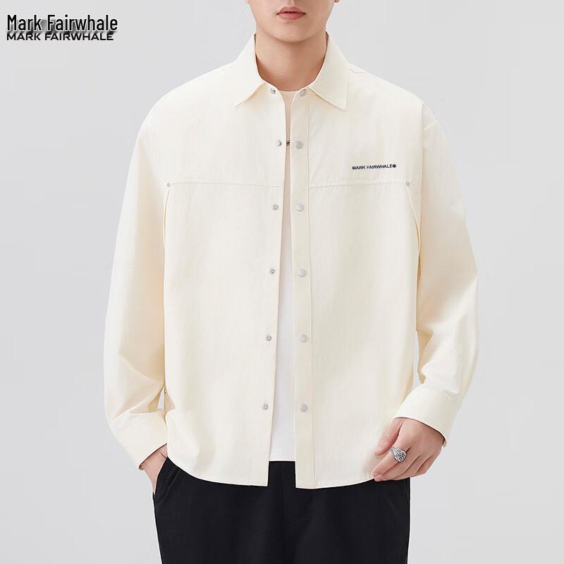 Mark Fairwhale Men's Solid Long Sleeve Casual Shirt
