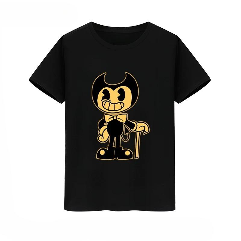Anime Bendy And The Ink Machine Oversized T Shirt Unisex Unisex 100 Cotton Summer Crewneck Short Sleeve Funny Tshirt Graphics Tees