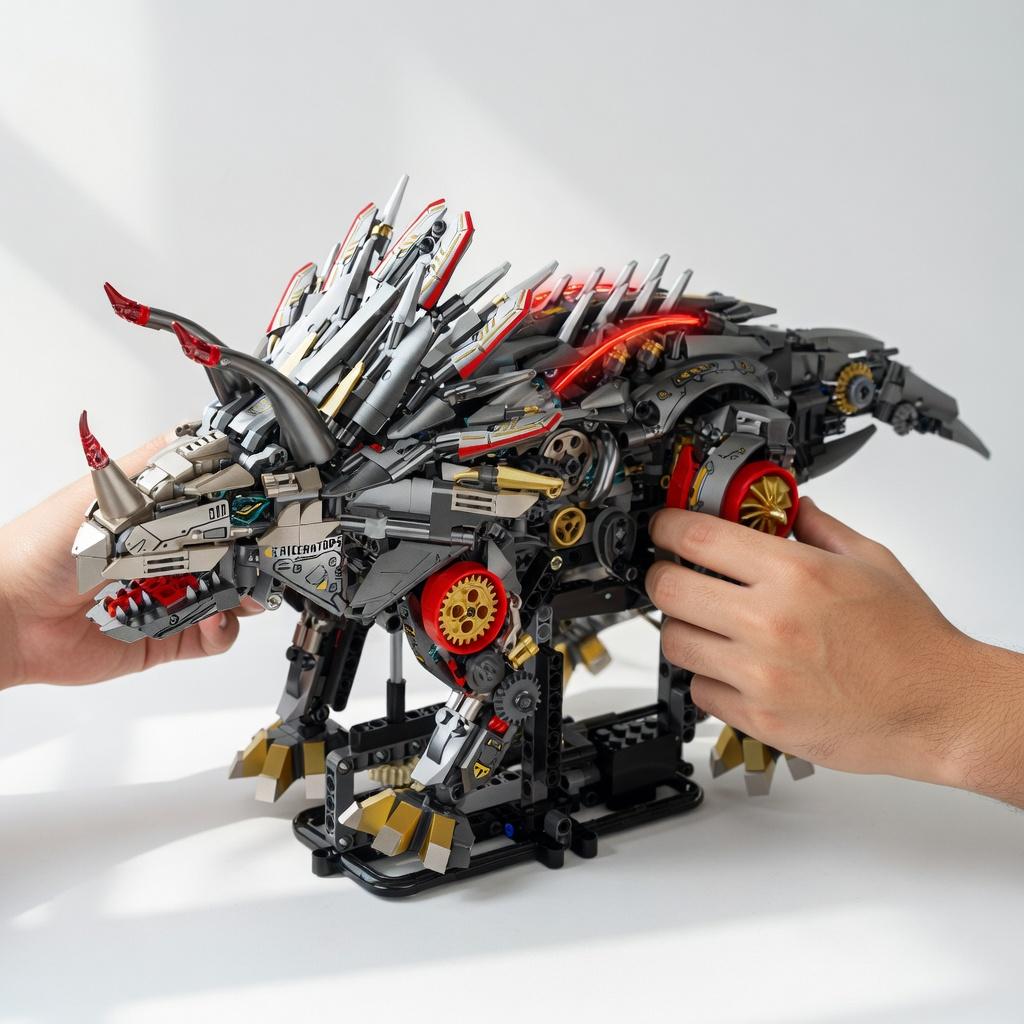 Superior-Grade Tech-Styleal Mechanical Premium-Quality Triceratops Superior-Grade Assembly Assembly-Bricks Superior-Grade 1688Pcs High-Standard