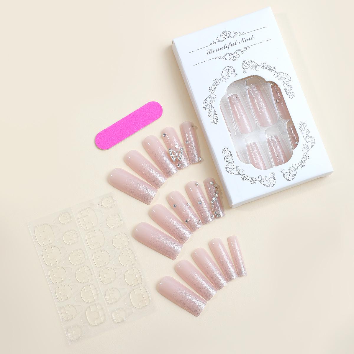 

Ручная работа, очень длинная трубка, стразы-бабочки, нейл-арт – Горячие продажи в Европе и Америке