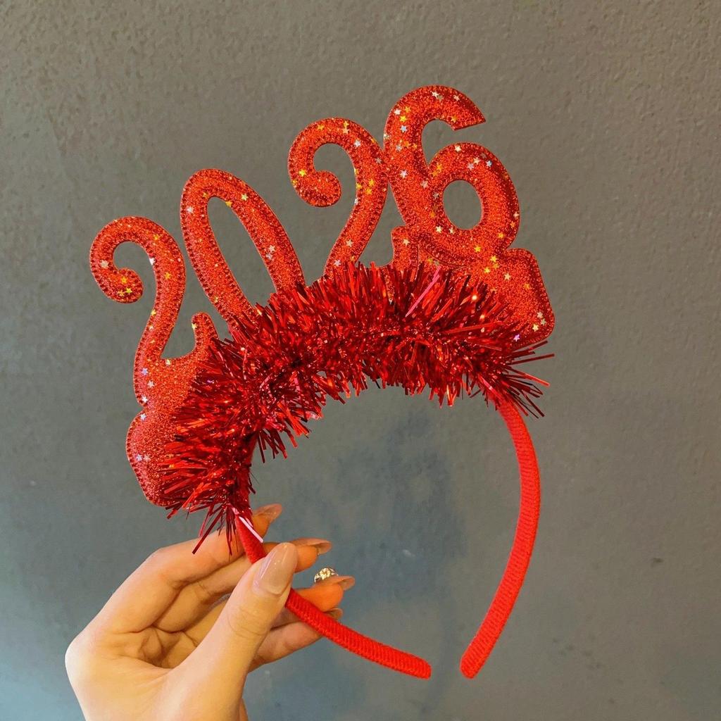 New Years Decorations Tiara Photo Props With 2026 Number New Year Eve Costume Hair Accessories For Women Costume Birthday Events