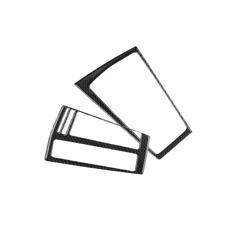 LHD Car Interior Accessories Decorative Stickers Gear Shift Panel Cover Trim Soft Carbon Fiber For VW Golf 8 GTI MK8 2021 22-23