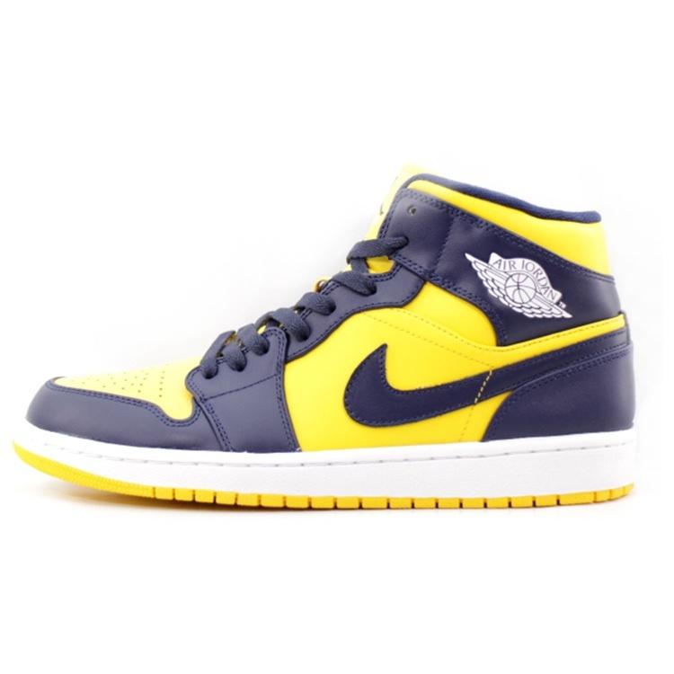 Air Jordan 1 Mid 'Michigan' Men's 554724-707
