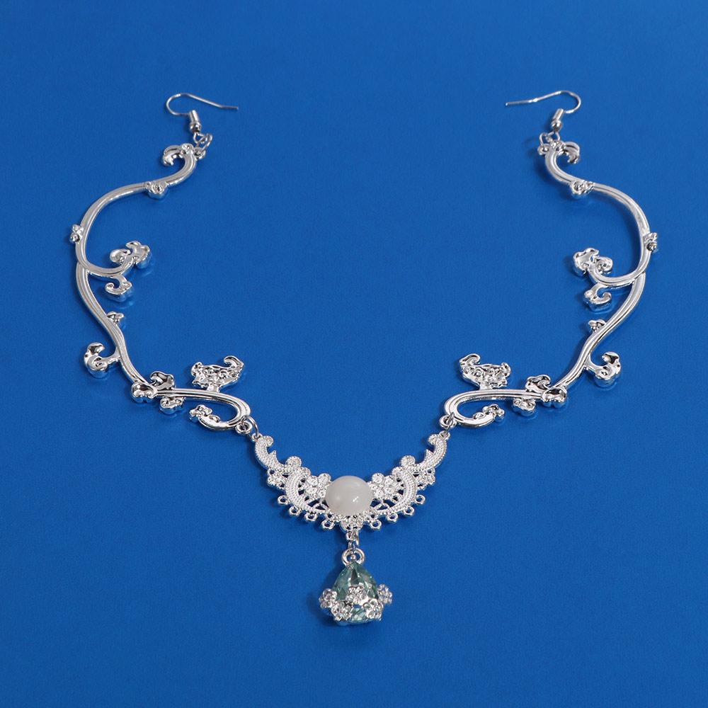 Stirn Sternenklar Glänzende Kopfkette Luxus Hanfu Kopfschmuck Kopfaccessoires