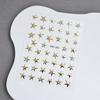3D Irregular Pentagram With Nail Stickers Y2K Satr Nail Art Decals Starlight Charm Foils Decoration Self Adhesive