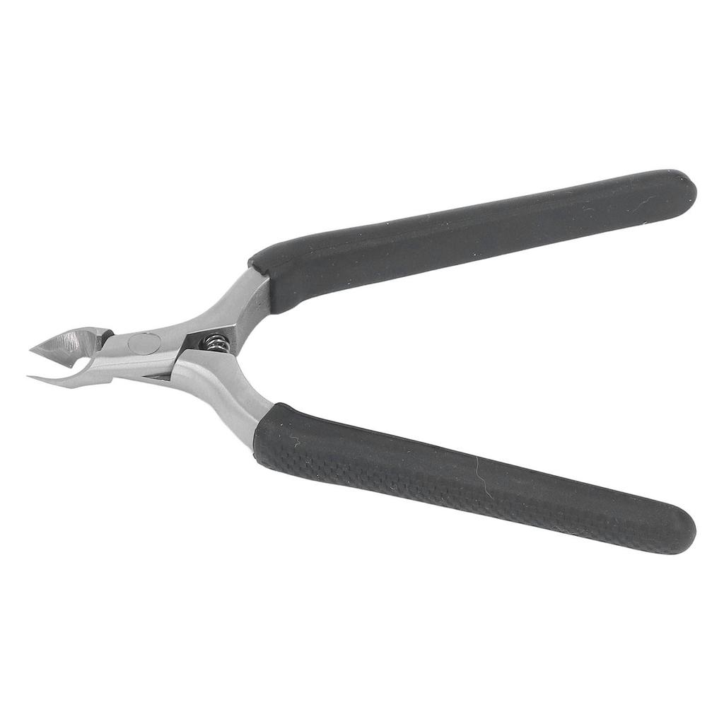 Professional Stainless Steel Cuticle Trimmer Dead Skin Remover Inline Spring Slip Resistant Cuticle Trimmer Black