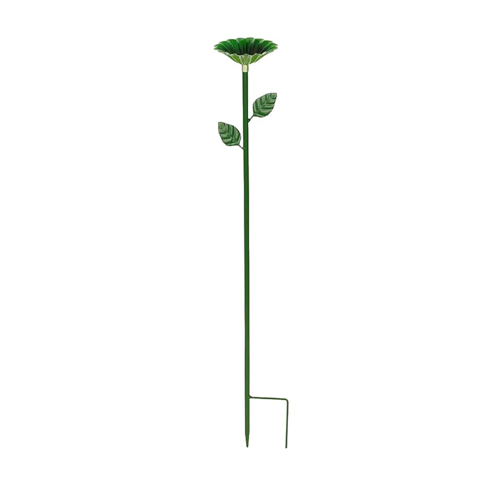Bee Watering Station Metal Bee Water Feeder with Stake Standing Bee Feeder Flower Shape Multi-Function Gardening Supplies
