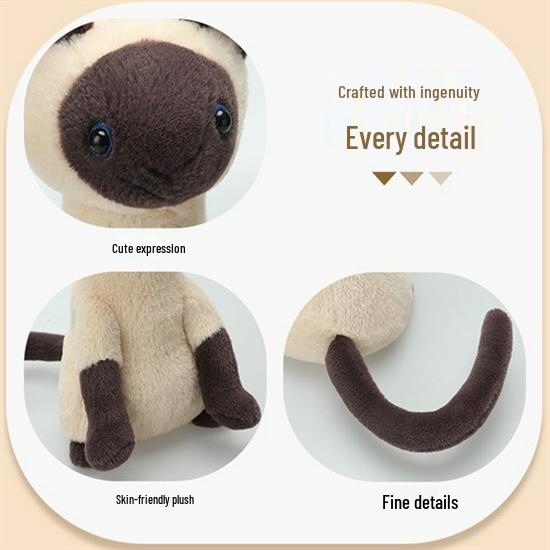 Adorable Kitten Plush Toy - Children's Cuddle Companion Doll and Birthday Gift for Girls