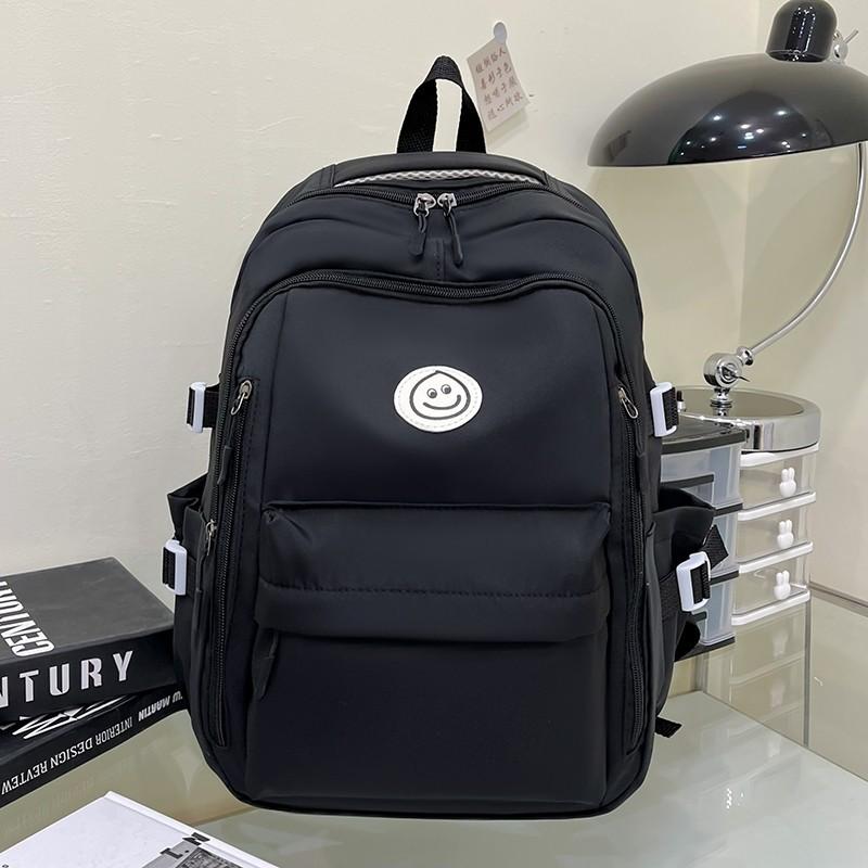 

Корейская версия, универсальная школьная сумка для студентов колледжа, женская, японская, кампусная, для старшей школы, для учеников младших классов, рюкзак большой вместимости чёрный