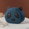 Creative Double Layer Coin Purse Portable Multifunctional Mini Card Holder Zipper Panda Shape Zipper Wallet