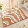 Nordic Fluffy Bath Mat - Super Soft & Thickened, High Absorbency Quick Dry, Flocked Microfiber, Bathroom Rug for Home Decor
