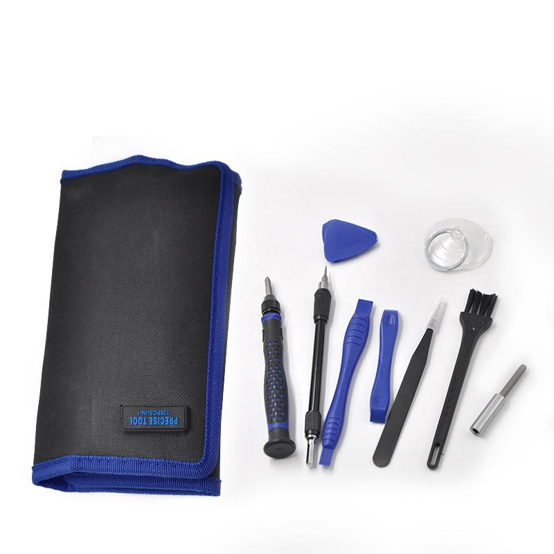 126Pcs Precision Telecom Repair Tool Set Canvas Bag Mobile Phone Disassembly Screwdriver Kit