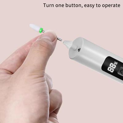 Kabelloser Nagelfräser 35000 U/min Maniküre-Schneider Nagelreparatur Pediküre Fräser Polierer Schleifer USB Wiederaufladbar Nagelfeile