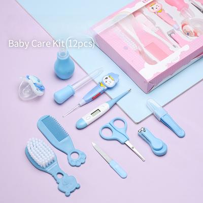 Baby Care Supplies Twelve Pieces Set Baby Nail Clipper Ear Scooper Thermometer Set Careful Care of Small Children Home Always Have Daily Necessities